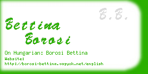 bettina borosi business card